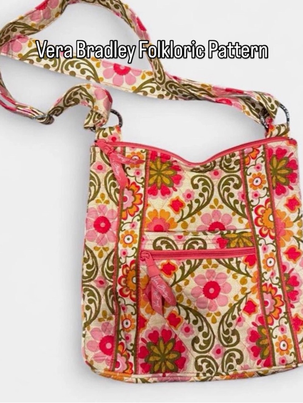 Vera Bradley Pink Floral Crossbody Bag